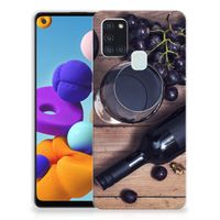 Samsung Galaxy A21s Siliconen Case Wijn