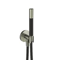 Hotbath Cobber Staaf Handdouche met douche aansluiting en opsteek Geborsteld Nikkel M440