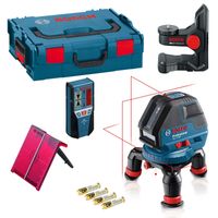 Bosch Blauw GLL 3-50 P Kruislijnlaser | + Ontvanger LR2 + BM1 Houder | in L-boxx - 0601063803 - thumbnail