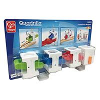 Hape E6025 - besturingsblokset, accessoires voor Quadrilla kogelbanen, vier verschillende besturingsblokken, vanaf 4 jaar, meerkleurig