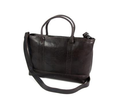 LEGACY damestas schoudertas large met tussen ritsvak donker bruin