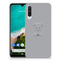 Xiaomi Mi A3 Telefoonhoesje met Naam Grijs Baby Olifant