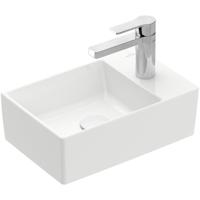 Villeroy & Boch Memento 2.0 fontein onderzijde geslepen 40x26cm zonder overloop 1 kraangat ceramic+ wit 43234GR1 - thumbnail