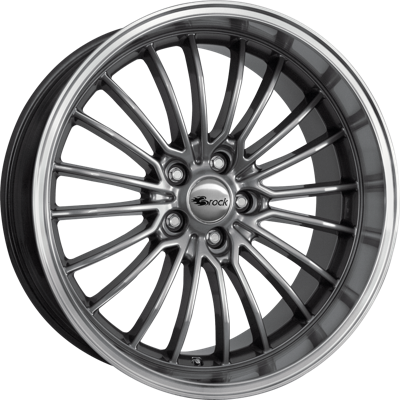 BROCK B24 GP Donker chroom met gepolijste rand