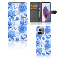 Hoesje voor Motorola Edge 30 Ultra Flowers Blue