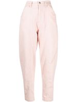 Stella McCartney jean cigarette à taille haute - Rose