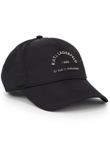 Karl Lagerfeld casquette à logo - Noir