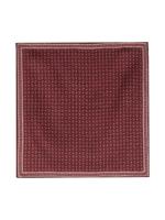 Brunello Cucinelli carré de poche en soie à design réversible - Rouge