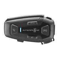 INTERPHONE UCOM8R - Enkel - Motorintercom met Mesh 2.0-communicatie, tot 24 rijders, afstand 1,6 km, batterijduur 18 uur, TFT- en GPS-compatibel, waterdicht, 40 mm HD-luidspreker