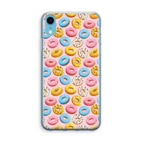 Pink donuts: iPhone XR Transparant Hoesje - thumbnail