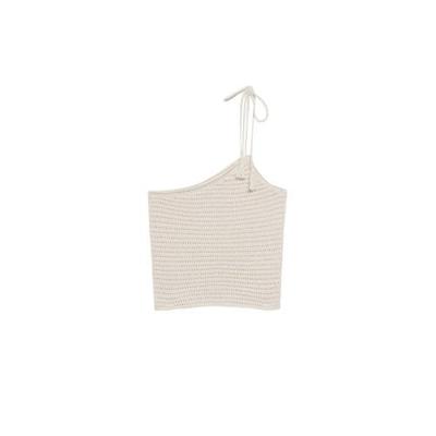 Mango off shoulder top beige