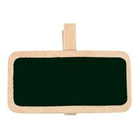 Krijtbordjes op knijper naturel (12st)