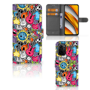 Poco F3 | Xiaomi Mi 11i Wallet Case met Pasjes Punk Rock