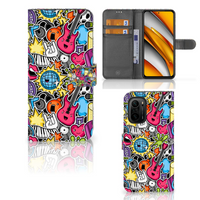 Poco F3 | Xiaomi Mi 11i Wallet Case met Pasjes Punk Rock