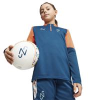 PUMA Neymar Jr. Trainingstrui 1/4-Zip Kids Donkerblauw Oranje