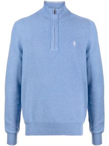 Polo Ralph Lauren sweat à col zippé - Bleu