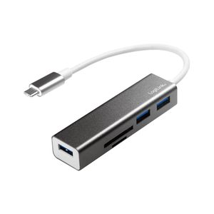 LogiLink UA0305 interface hub USB 3.2 Gen 1 (3.1 Gen 1) Type-C 5000 Mbit/s Aluminium