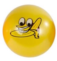 Toys Amsterdam geurbal junior 23 cm siliconen geel