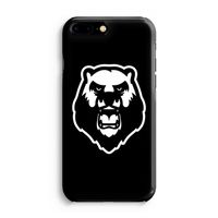 Angry Bear (black): iPhone 8 Plus Volledig Geprint Hoesje