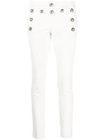 Gucci pantalon slim à boutons décoratifs - Blanc