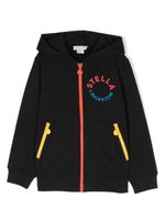 Stella McCartney Kids hoodie à logo imprimé - Noir - thumbnail