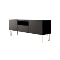 Meubella TV-Meubel Hacienda - Zwart - 144 cm