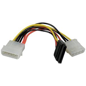 LINDY Stroom Y-adapter [1x IDE-stroomstekker 4-polig - 1x SATA-stroombus] 0.15 m Meerdere kleuren