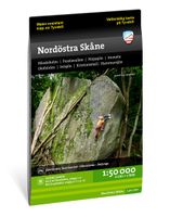 Wandelkaart - Fietskaart Terrängkartor Skåne Nordöstra - Skane noordoo