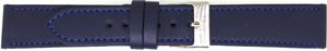 Horlogeband Universeel 804.05.22 Leder Blauw 22mm