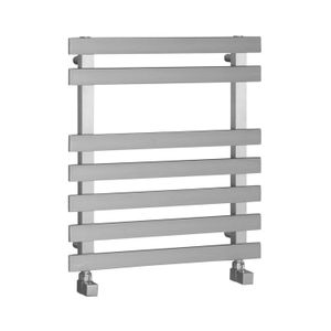 Handdoekradiator Sapho Truva Recht 50x54.5 cm Geborsteld RVS Sapho