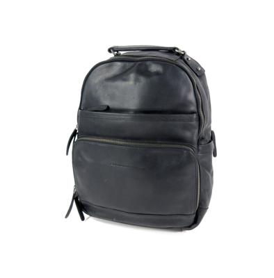 laptop rugzak AUSTIN wax pull up zwart