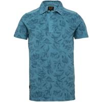 Short sleeve polo light pique pigm blue moon