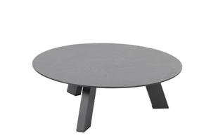 4 Seasons Outdoor | Koffietafel Cosmic met HPL Tafelblad Ø 78 x 25(h) cm | Slate Anthracite