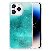 Back Cover iPhone 14 Pro Painting Blue - thumbnail