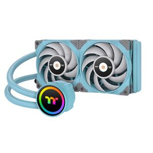 Thermaltake CL-W319-PL12TQ-A koelsysteem voor computers Processor Alles-in-één vloeistofkoeler 12 cm Turkoois 1 stuk(s)