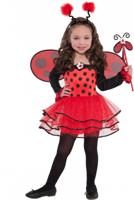 Amscan verkleedjurk lieveheersbeestje rood/zwart maat 104