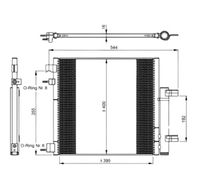 Condensor, airconditioning 350048