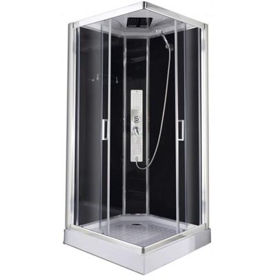 Badstuber Trend complete douchecabine kitvrij vierkant 90x90x210cm met thermostaatkraan Badstuber Trend complete douchecabine kitvrij vierkant 90x90x210cm met thermostaatkraan