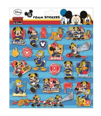 Disney foamstickers Mickey Mouse 24 x 20,5 cm 22-delig blauw Disney foamstickers Mickey Mouse 24 x 20,5 cm 22-delig blauw