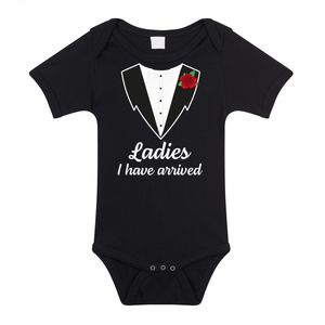 Baby rompertje - smoking/pak - Ladies i have arrived - cadeau romper - kraamcadeau