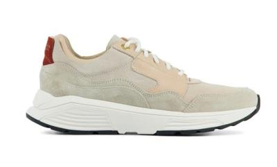 Xsensible Stretchwalker Dames Sneakers in Leder (Beige)