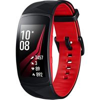 Samsung Gear Fit2 Pro Smartwatch zwart, rood SAMOLED 3,81 cm (1.5 inch) GPS - Smartwatches (3,81 cm (1.5 inch), SAMOLED, touchscreen, GPS, 33 g, zwart, rood)