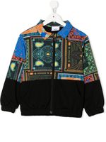 Marcelo Burlon County Of Milan Kids surchemise à design patchwork - Bleu