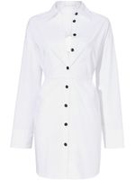 Proenza Schouler White Label mini robe-chemise à découpe au dos - Blanc