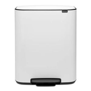 Brabantia Bo Pedaalemmer 2 x 30 L - Wit