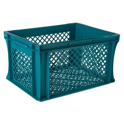 Kunststof Fietskrat 27 Liter Deep Teal