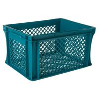 Kunststof Fietskrat 27 Liter Deep Teal
