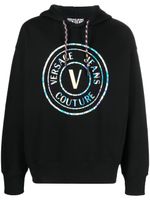 Versace Jeans Couture hoodie à logo imprimé - Noir - thumbnail