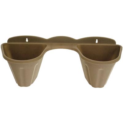 Tom Wandhanger Bloempot Dubbel 33 Cm Polypropyleen Bruin