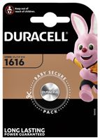 Batterij Duracell knoopcel 1xCR1616 lithium ÃƒÆ'Ã‹Å“16mm 3V-50mAh